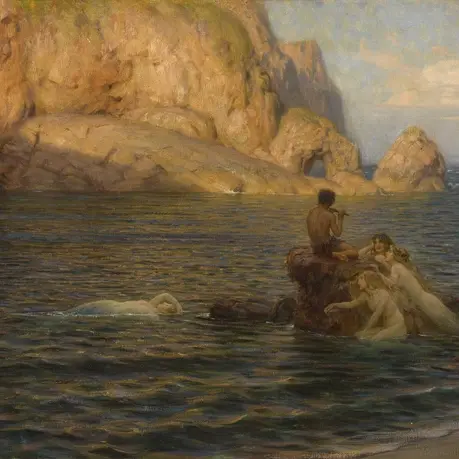 “The Evening Calm”
by Herbert James Draper 

