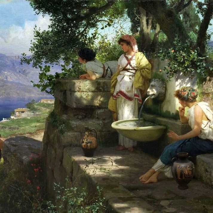 "By the Spring"
Henryk Hektor Siemiradzki, 1889
